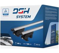 DGH SYSTEM Roof rack roof bars RAILS compatible with SEAT Tarraco SUV 5-doors 2019-2024 max 90 kg 135 cm Aluminium