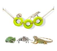 DGHAOKI Hermit Crab Climbing Accessories Decor for Reptile Tank Tire Swing for Hermit Crab Chameleon Leopard Gecko Tree Frog Lizard Jumping Spider