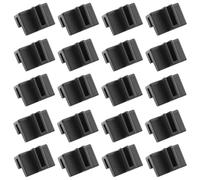 DGHAOP 20PCS Hanging File Rail Clips for Professional Storage of Plastic File Folders in Wooden Drawers Office Shelving Keeping it Tidy and Organized Black