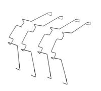DGHAOP 4pcs Computer Mainboard CPU Radiator Fan Fixing Clip Computer Cooling Accessories, 12CM Wire Buckle Upper Hook Type