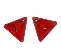 DGHBNP Car Reflective Tape 1/2/4PCS Red Triangle Reflectors Rear Reflectors Safety Warning For Trailer Bike Motorcycle Truck Boat Car Accessories Car Reflective Strips(2pcs)