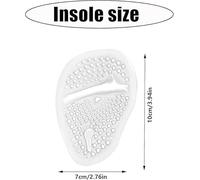 DGHEGDUI 3 Double-Character Drag Half A Yard Forefoot Pad, Non-Slip Decompression, Comfortable High-End Gel, Suitable For Pain Relief, Waterproof Foam.