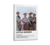 DGHFOP 90 S Aesthetic for Room Poster Little WomenWall Art Canvas Poster Music Albums And Movies Decorative Painting for Living Bed Room 20x30inch(50x75cm) Frame-style
