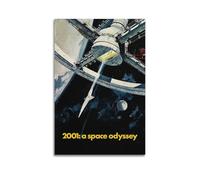 DGHFOP Classic Poster 2001 A Space Odyssey Movie PosterWall Art Canvas Poster Music Albums And Movies Decorative Painting for Living Bed Room 24x36inch(60x90cm) Unframe-style