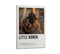 DGHFOP Retro Movie Poster 90s Room Aesthetic Little WomenWall Art Canvas Poster Music Albums And Movies Decorative Painting for Living Bed Room 16x24inch(40x60cm) Frame-style