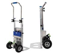 DGHKB Electric Stair Climber,Trolley on Wheels,Hand Truck Stair Climber Electric,Aluminum Alloy,Brushless Motor,With Extendable Handle,Suitable for Carrying Heavy Objects A