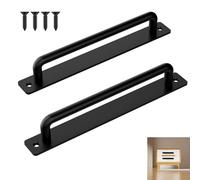 DGHOME 2PCS Door Handle Pulls, Barn Door Handles, Sliding Door Handle, Heavy Duty Firm Metal Bar Handle for Kitchen, Furniture, Cabinet, Closet, Shed Door, DGHOME-MLS-2P