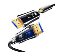 DGHUMEN Fiber Optic HDMI Cable 30M, 8K 48Gbps Ultra High Speed in Wall HDMI 2.1 Cable with Micro HDMI and Standard HDMI Connector Support HDR Dolby eARC, Compatible with Projector, TV, PC, Monitor