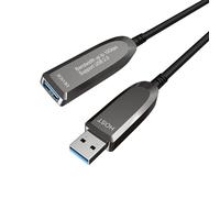 DGHUMEN USB 3.1 Active Extension Cable 100 Ft, Fiber Optic USB Cable 10Gbps Male to Female, with Expansion Chipset Signal Boosters for Laptop, Hard Drive, Printer, Webcam, Xbox, VR, PS4