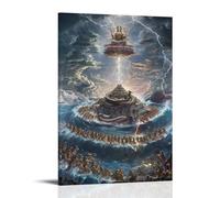 DGJSFC Chakra Oil Painting Poster Wall Art Poster Canvas Painting Decoration Modern Art Decoration Home Bedroom AestheticFrame-style24x36inch(60x90cm)