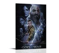 DGJSFC God of War Oil Painting Poster Wall Art Poster Canvas Painting Decoration Modern Art Decoration Home Bedroom AestheticFrame-style12x18inch(30x45cm)