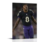 DGJSFC Lamar Jackson Oil Painting Poster Wall Art Poster Canvas Painting Decoration Modern Art Decoration Home Bedroom AestheticFrame-style08x12inch(20x30cm)