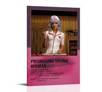 DGJSFC Promising Young Woman Oil Painting Poster Wall Art Poster Canvas Painting Decoration Modern Art Decoration Home Bedroom AestheticFrame-style12x18inch(30x45cm)