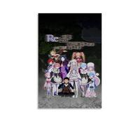 DGJSFC Re Zero - Life from Scratch in Another World Oil Painting Poster Wall Art Poster Canvas Painting Decoration Modern Art Decoration Home Bedroom AestheticUnframe-style12x18inch(30x45cm)