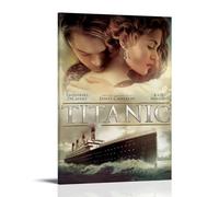 DGJSFC Titanic Oil Painting Poster Wall Art Poster Canvas Painting Decoration Modern Art Decoration Home Bedroom AestheticFrame-style08x12inch(20x30cm)