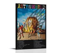 DGJSFC Travis Scott Astroworld Oil Painting Poster Wall Art Poster Canvas Painting Decoration Modern Art Decoration Home Bedroom AestheticFrame-style16x24inch(40x60cm)