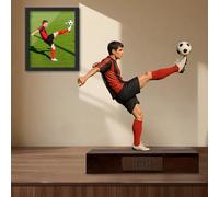 DGJSSK Personalized Couple Figurine Acrylic Desk Ornament, Custom Photo 2D Effect Cartoon Style Desk Decor for Office Bedroom, Customized Cartoon Figurine Desktop Ornament Gifts for Family Couple