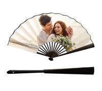 DGJSSK Personalized Custom Folding Fans with Custom Photo Fans Handheld Bamboo Folding Fan Decorative Hand Fans for Dancing Cosplay Wedding Party Props