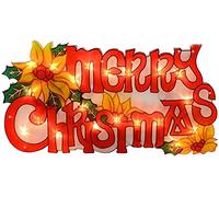 DGL 20 LED Christmas Decoration Merry Christmas Window Silhouette - Battery OR USB Operated - Plastic - 45cm x 26cm