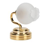 DGLDCSHUAI 1:12 Dollhouse Miniature Wall Lamp Flower Shaped Realistic Miniature Sconce Wall Lamp with Switch for Living Room Hallway