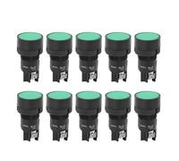 DGLDCSHUAI 10 Pcs Push Button XB2-EA Serial Control Switch 660V 10A Reset Button (Green XB2-EA135)