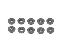 DGLDCSHUAI 10PCS Black Coating Carbide Inserts Round CNC Turning Milling Inserts Lathe Cutting Tool (RDMW1604MOE-P)