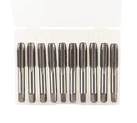 DGLDCSHUAI 10pcs Metric Screw Thread Machine Tap HSS Straight Flute Tapping Tool M3 M8 M10 M12 (M10*1.5(10 Pieces))