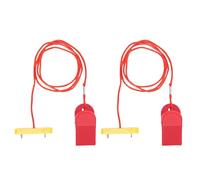 DGLDCSHUAI 2 Pcs Treadmill Emergency Stop Switch 53x16mm Rectangular Dual Insert Treadmill Safety Key with Clamp