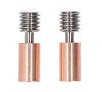 DGLDCSHUAI 2Pcs Bi Metal Heat Break Ti Alloy Copper Bimetallic Heatbreak for K1 K1 Maximum Ender3 V3 KE 3 S1