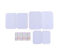 DGLDCSHUAI 30 Pcs Book Cover Transparent Clear Frosted Integrated Scratch Resistant Student Textbook Plastic Book Cover
