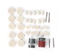 DGLDCSHUAI 36PCS Wool Felt Grinding Buffing Wheels Pads Kit Wool Polishing Accessories