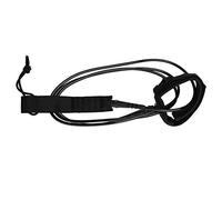 DGLDCSHUAI 5 Colors TPU 6ft 5.5mm Surfboard Leash With Hook and Loop Closure Metal Double Swivels (Negro)