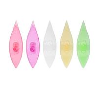 DGLDCSHUAI 5Pcs Tatting Shuttle Sets Plastic Hand DIY Lacemaking Craft Tool Sewing Accessories (12039 Fruit Green, Fruit Yellow, White,)