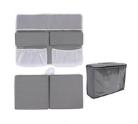 DGLDCSHUAI Baby Bath Kneeler Elbow Rest Pad Set Non Slip Toy Organizer Pockets Quick Drying Painless Foam Bathtub Knee Mat for Parents