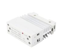 DGLDCSHUAI Din Rail Solid State Relay Integrated 70-280VAC Input 24-480VAC Output Single Phase Solid State Relay with Heat Sink
