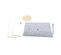 DGLDCSHUAI Dowsing Rod Pendulum Board Set 2 Copper Dowsing Rods Pendulum Divination Mat with Felt Bag for Treasure