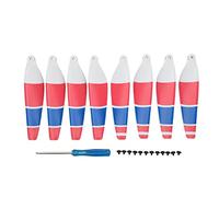 DGLDCSHUAI Drone Propellers Colors Unmanned Aerial Vehicle Blade Accessories UAV Propellers Wings 2 Pairs for Mini 3 Pro (Red Blue White)
