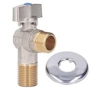 DGLDCSHUAI G1/2 Thread Brass Triangle Valve Large Flow Cold Hot Water Angle Stop Valve for Kitchen Bathroom (Blue)