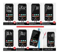 DGLDCSHUAI Mastfuyi Super Slim Palm Size 3.3-inch LCD Digital Multimeter 6000 Counts True RMS Universal Meter Smart Measure AC/DC Voltage Resistance Capacitance Frequency (FY107C)