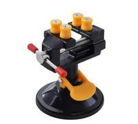 DGLDCSHUAI Mini Suction Vise Clamp Bench Clamp Universal Table Vise Vacuum Base 360 Degrees Swiveling for Sculpture Craft Carving (with Support Columns)
