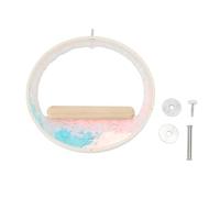 DGLDCSHUAI Parrot Circle Swing Perch Acrylic Space Saving Multifunctional Bird Cage Hanging Perch Stand Toy