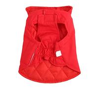 DGLDCSHUAI Pet Thicken Vest Cute Warm Cotton Prevent Hair Loss Autumn Winter Dog Clothes for Small and Medium Dogs Red (S)