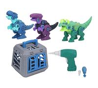 DGLDCSHUAI Take Apart Dinosaur Toys Kid Dinosaur Building Construction Set Educational Toy with Electric Drill