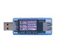 DGLDCSHUAI Tester Digital USB Voltage Current Meter Voltmeter 8 In 1 Detector 0-5A 0-150W 4-30V (Blue)