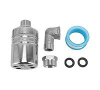 DGLDCSHUAI Water Level Control Float Valve with 1/2in Elbow 1/2in to 3/4in Adapter Stainless Steel Fully Automatic Water Float Valve for Swimming Pool Fountain