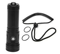 DGLDCSHUAI Waterproof LED Diving Light Torch Professional Underwater Lamp Dark Dive IPX8 Bright Submarine Lighting Black