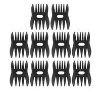 DGLDCSHUAI Wide Tooth Comb Double Sided Safe Small Men Hair Styling Comb for Barber Hairstylist 10pcs (Transparent Black)