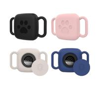 DGMDGS 4 Pack Silicone Case for Tile Mate 2024/2022, Tracker Cover for Dog/Cat Collar Holder, Waterproof & Dustproof, Multicolor