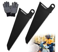 DGMI 2 Pcs Reciprocating Saw Blades, 240 MM Steel Metal Reciprocating Saw Blades, Compatible with Black and Decker Scorpion Saws Blade, Carbon Steel Saw Blade for Wood, Plastic and Steel Pipe Cutting