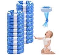 DGMI 20 Pack Nappy Bin Refills, Diaper Bin Pail Disposal Bags, Measuring Up to 4.5 Metres in Length, Nappy Bags Scented, Suitable for Most Nappy Disposal Systems